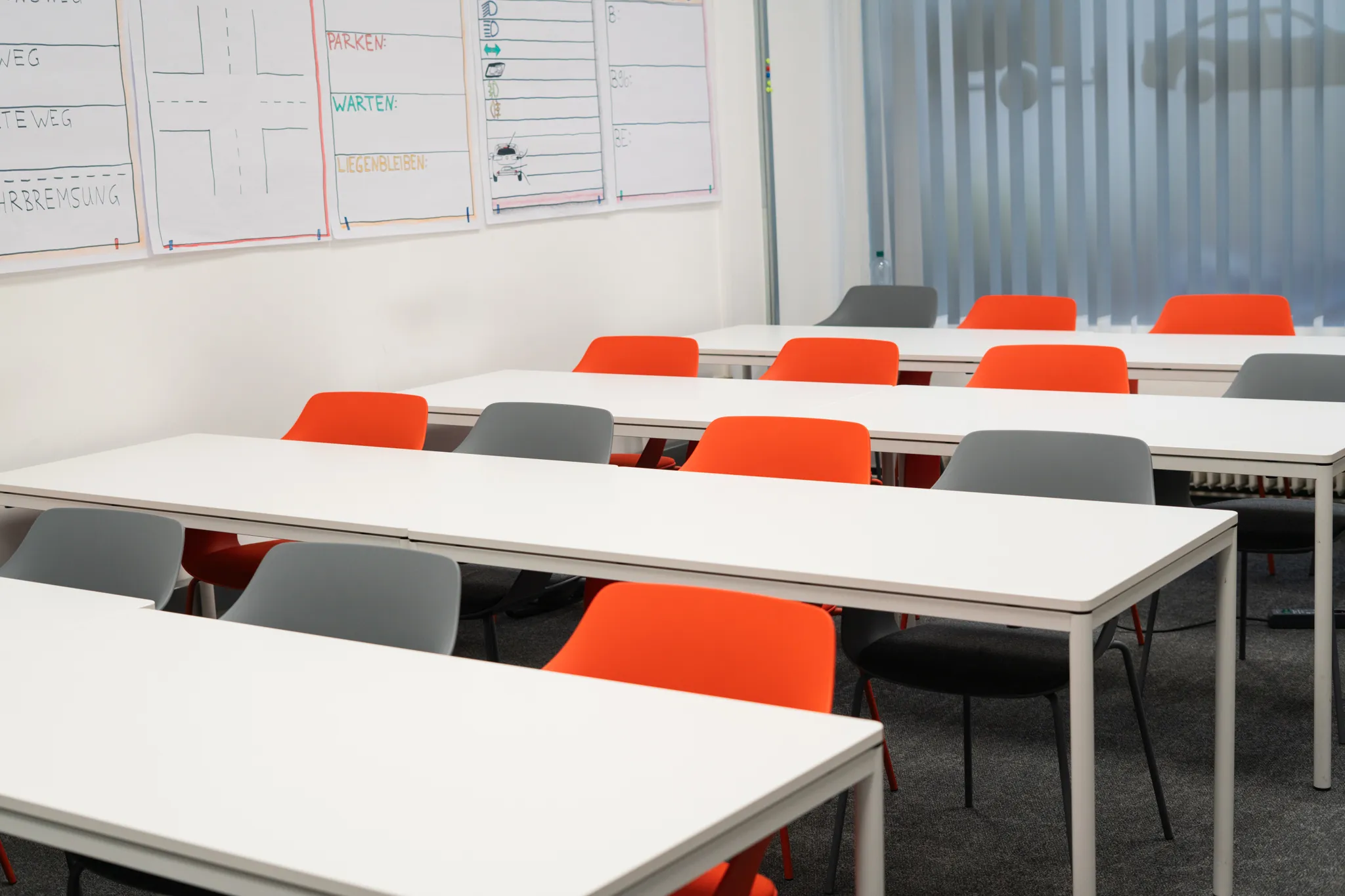 Unterrichtsraum für Theorie der 123fahrschule Berlin Tempelhof