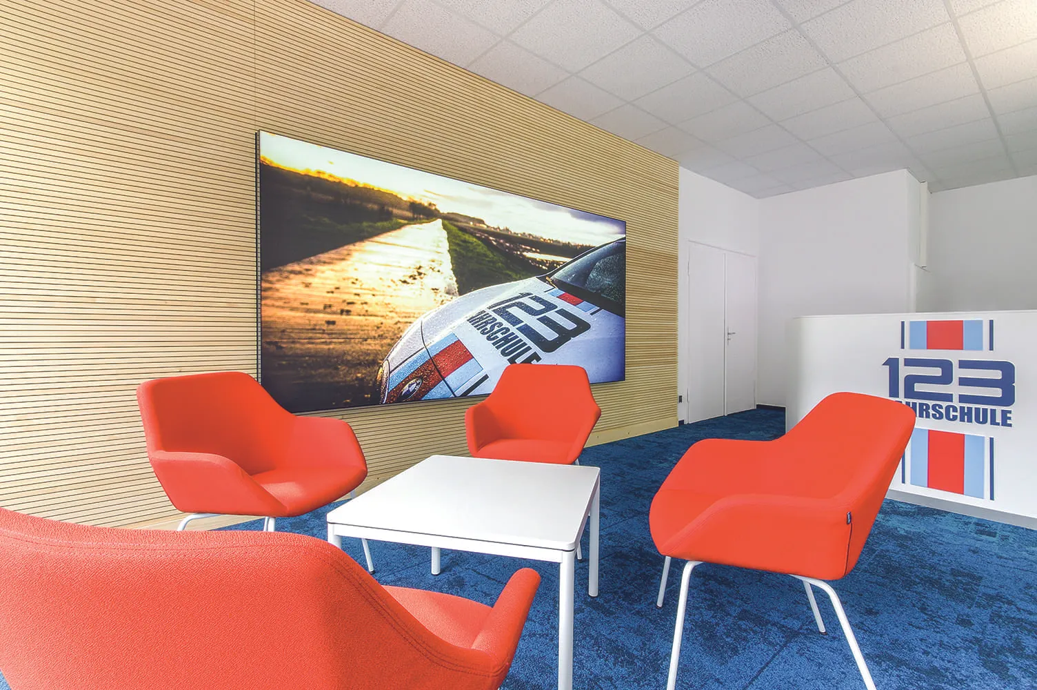 Empfang einer 123fahrschule Filiale.
