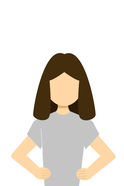 Illustration einer Frau, die die Arme in die Hüften stemmt