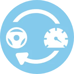 Icon für schnelle Terminierung von Fahrstunden auf transparenten HIntergrund